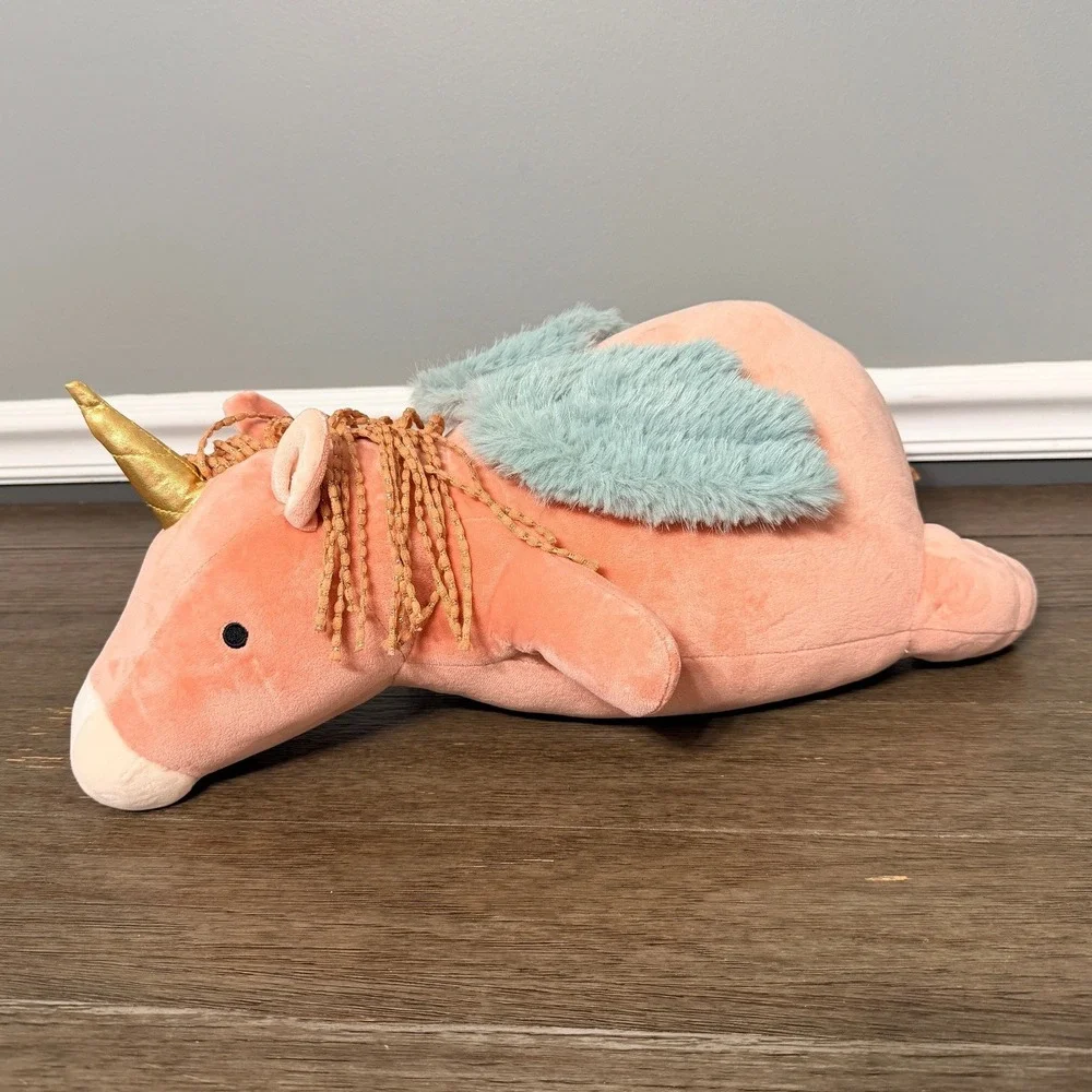 Pillowfort Weighted Pegasus Unicorn Throw Pillow Plush‎